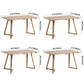 Contemporary Rectangle Dining Table Oak Solid Wood Table with Double Pedestal Clearhalo ' dining_table' 'Dining Tables & Seating' 'Dining Tables' 'furn' 'furn_dining_table' 'Furniture' 'furniture_dining_table' 'Kitchen & Dining Furniture' 'kitchen&dining_furn' 'kitchen' 'kitchen_dining_table' 1200x1200_bee98e41-c301-4375-9abf-08cee2fca7ca