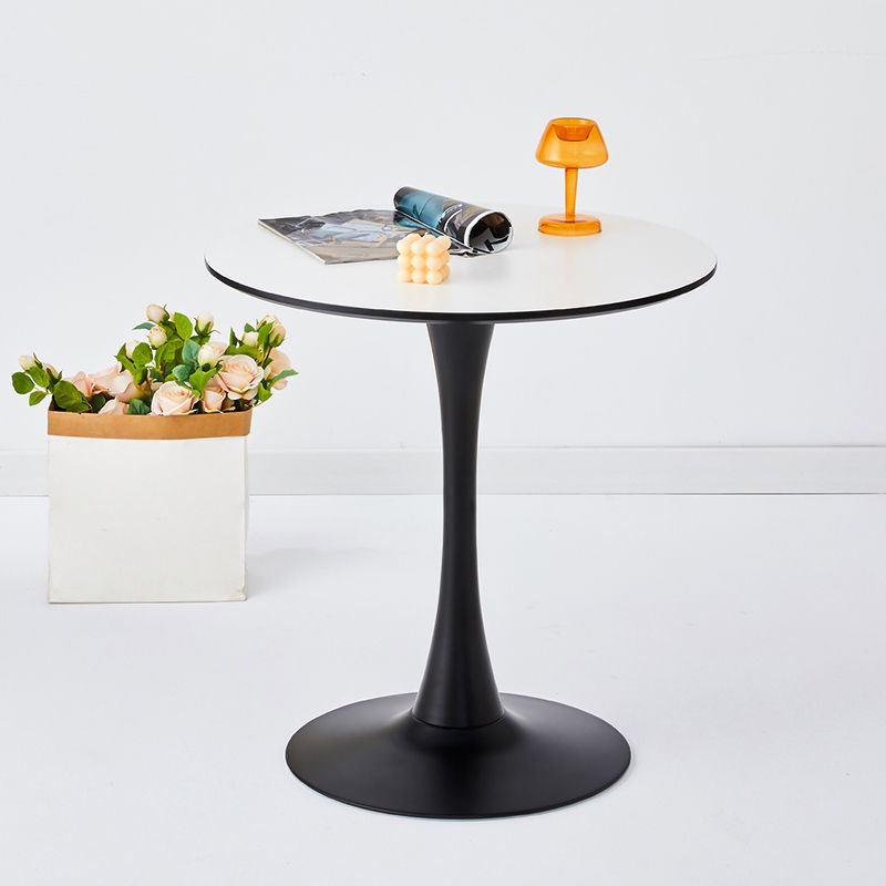 Metal Modern Round Dining Table Wood Top Indoor Table with Tulip Base Clearhalo ' dining_table' 'Dining Tables & Seating' 'Dining Tables' 'furn' 'furn_dining_table' 'Furniture' 'furniture_dining_table' 'Kitchen & Dining Furniture' 'kitchen&dining_furn' 'kitchen' 'kitchen_dining_table' 1200x1200_bee99576-ce6c-4260-b18e-75c56cad04fa