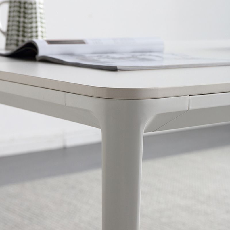 Modern Standard Sintered Stone Dining Set White Rectangle Shape Dining Set for Kitchen Clearhalo 'Dining Room Sets' 'Dining Tables & Seating' 'dining_room_set' 'Furniture' 'furniture_dining_room_set' 'Kitchen & Dining Furniture' 'kitchen&dining_furn' 'kitchen' 1200x1200_beeadee6-9705-4b19-8b1c-cdc15d670bf7
