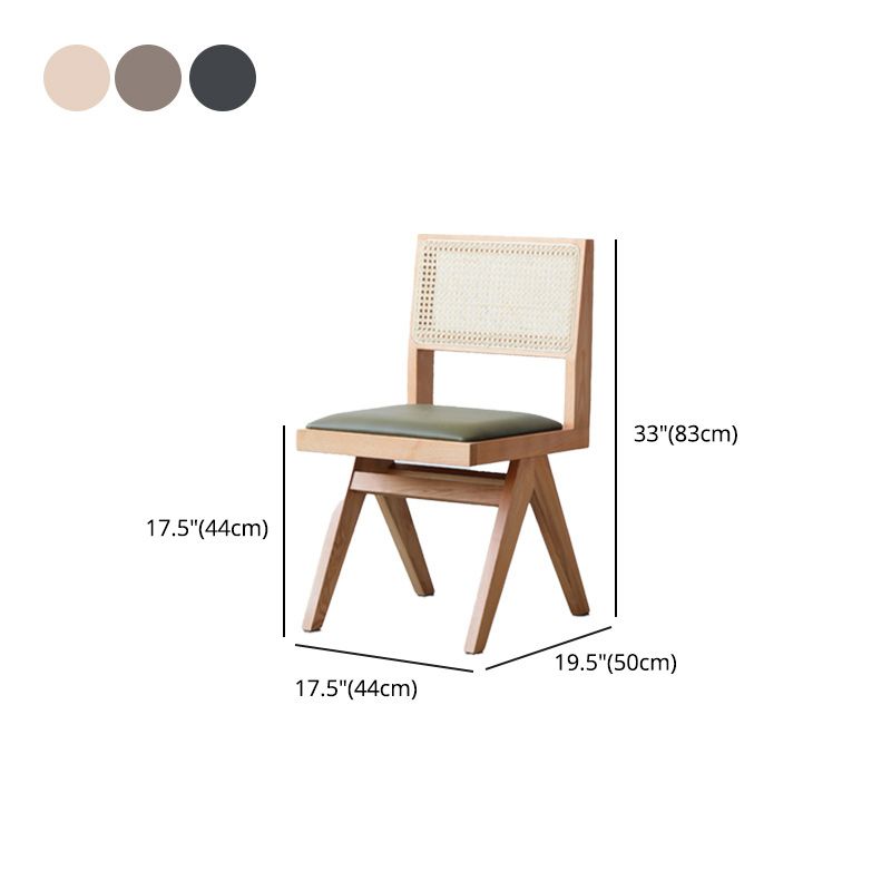 Armless Dining Chairs Modern Solid Wood Side Chairs for Dining Room Clearhalo 'Dining Chairs' 'Dining Tables & Seating' 'dining_chair' 'furn' 'furn_dining_chair' 'Furniture' 'furniture_dining_chair' 'Kitchen & Dining Furniture' 1200x1200_beeb13d7-b6fd-46fe-9e06-b0dac430524d