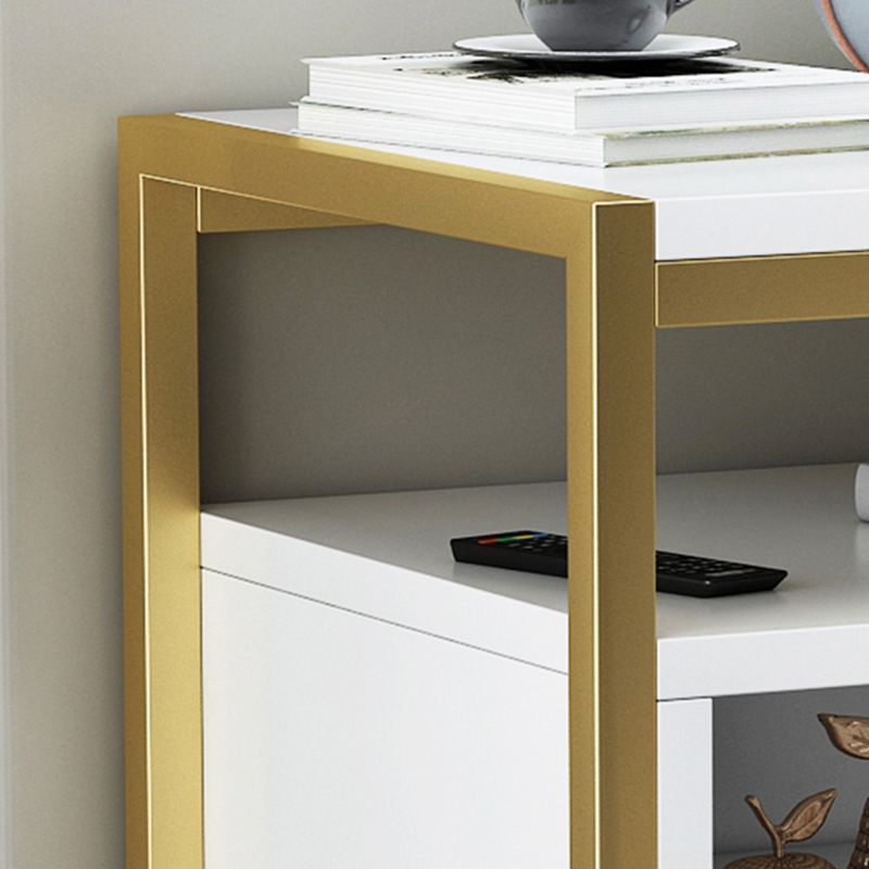 18 pouces H Nightand Imitation Imitation Wood Dather Storage Modern Night Table