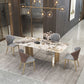 Luxury Sintered Stone Top Dining Set Rectangle 1/3/4/5/7 Pieces Dining Room Table Set