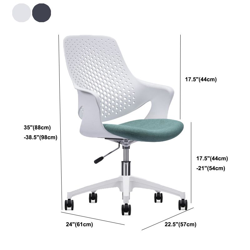 Chaise moderne au milieu du dos ergonomique tâche d'ordinateur chaise de bureau en plastique