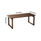 Solid Wood Brown Tone Table Simplicity Sled Base Table for Dining Room Clearhalo ' dining_table' 'Dining Tables & Seating' 'Dining Tables' 'furn' 'furn_dining_table' 'Furniture' 'furniture_dining_table' 'Kitchen & Dining Furniture' 'kitchen&dining_furn' 'kitchen' 'kitchen_dining_table' 1200x1200_beeef312-bb88-4503-99c8-729451a9644f