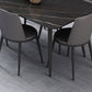 Modern 1/4/6/7 Pieces Black Dining Table Set with Sintered Stone Top Rectangle Dinette Set Clearhalo 'Dining Room Sets' 'Dining Tables & Seating' 'dining_room_set' 'furn' 'furn_dining_room_set' 'Furniture' 'furniture_dining_room_set' 'Kitchen & Dining Furniture' 'kitchen&dining_furn' 'kitchen' 1200x1200_bef10f78-87e5-45fb-9c53-bb60d23b5a01