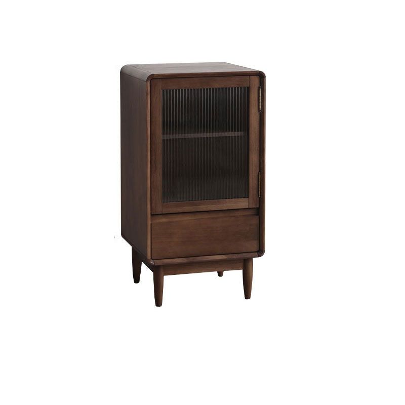 15.75" W Glass 1 - Door and 1 - Drawer Accent Chest, Dover Wood Chest Clearhalo 'Cabinets & Chests' 'cabinets_chests' 'furn' 'furn_cabinets_chests' 'Furniture' 'Living Room Furniture' 1200x1200_bef1e3c1-85e6-416c-9791-9f5aad77264c