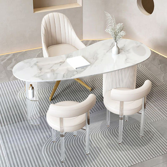 Bureau d'écriture en pierre de style glamour