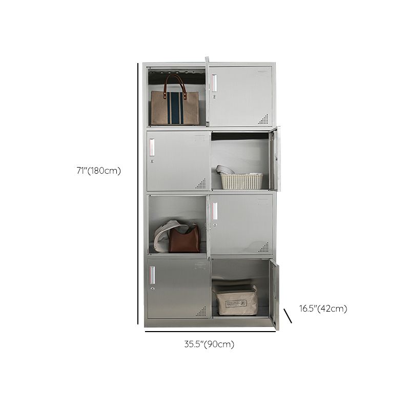 Armoire en métal pour salle de bain armoire de rangement contemporaine avec porte à charnière