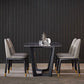 Contemporary Dining Armless Chair Matte Finish Leather Curved Parsons Chair Clearhalo ' kitchen&dining_furn' 'Dining Chairs' 'Dining Tables & Seating' 'dining_chair' 'furn' 'furn_dining_chair' 'Furniture' 'furniture_dining_chair' 'Kitchen & Dining Furniture' 'kitchen' 1200x1200_bef27b9a-c5f9-4a68-8ce9-224516778b6d
