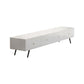 Stand de Wood TV Stand de estilo glamoroso Consola de TV de almacenamiento cerrado de color blanco con cajones