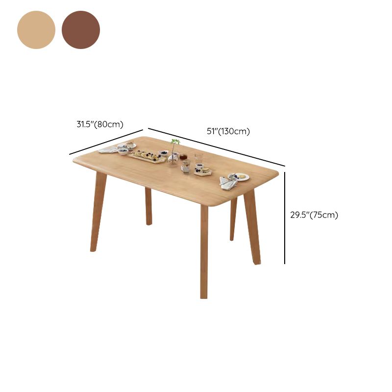Mesa de comedor de madera maciza Mesa de comedor rectangular para cocina