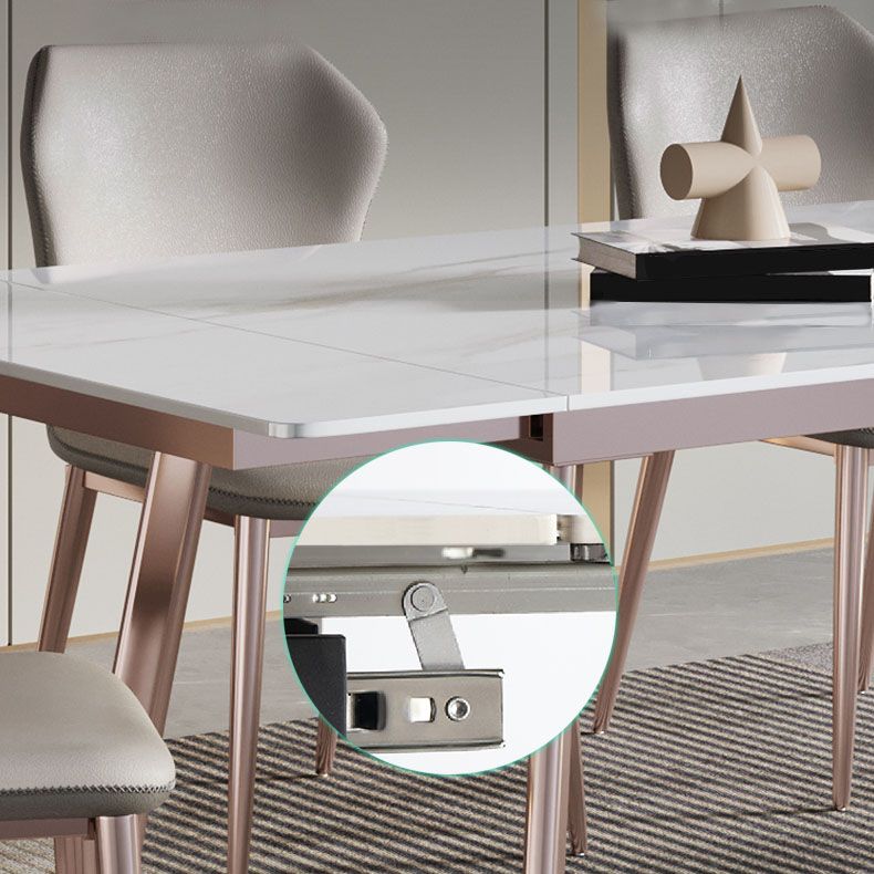 Extendable 1/4/5/7 Pieces Dining Set Sintered Stone Dining Table Set with Chairs Clearhalo 'Dining Room Sets' 'Dining Tables & Seating' 'dining_room_set' 'furn' 'furn_dining_room_set' 'Furniture' 'furniture_dining_room_set' 'Kitchen & Dining Furniture' 'kitchen&dining_furn' 'kitchen' 1200x1200_bef59404-5bb9-47a9-9e8a-0eec4e5f6f1a