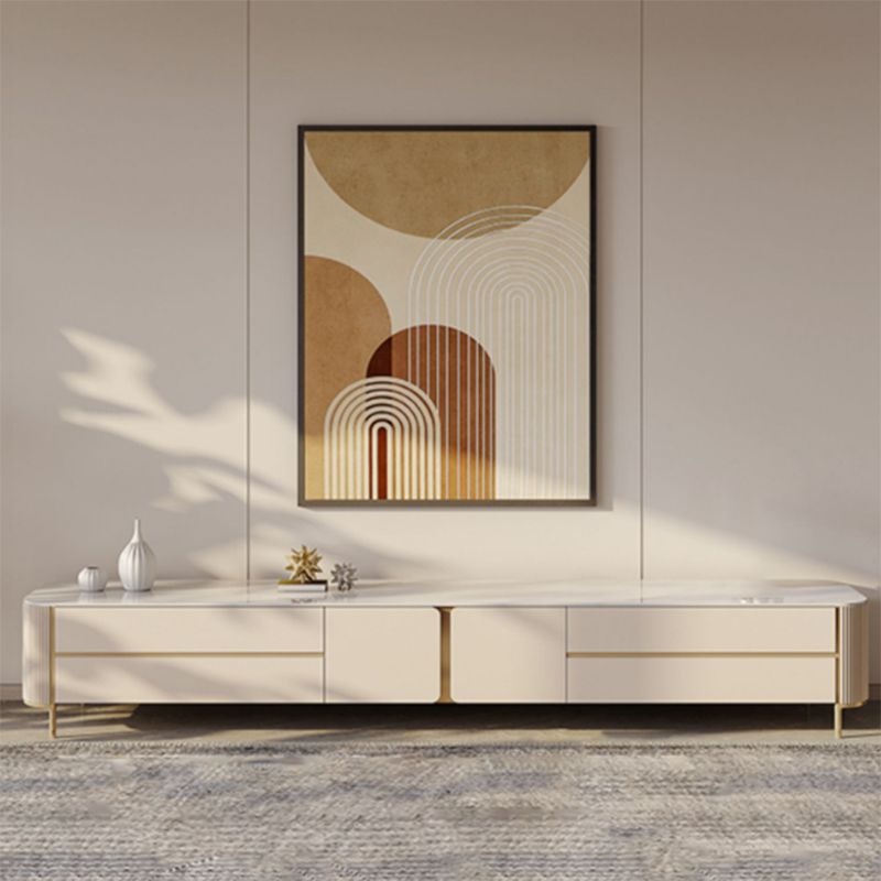 Glam TV Stand Console Enclosed Storage TV Media Console for Living Room Clearhalo 'furn' 'furn_tv_stands_entertainment_centers' 'Furniture' 'Living Room Furniture' 'TV Stands & Entertainment Centers' 'TV Stands & Media Storage Furniture' 'tv_stands_entertainment_centers' 1200x1200_bef67748-8a21-4e63-a74f-5a9519e96f3b