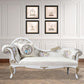 Modern Glam Upholstered Chaise Lounge Couch Rolled Arms Chaise Clearhalo 'Chairs & Seating' 'Chaise Lounge' 'chaise_lounge' 'furn' 'furn_chaise_lounge' 'Furniture' 'Living Room Furniture' 1200x1200_bef6b131-30bc-4ba7-869b-7e6c8d9f07b6