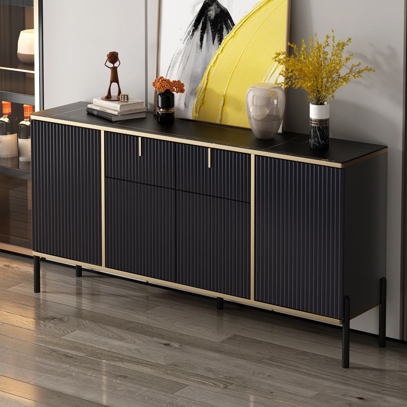 Glam Sideboard Stone Top Sideboard mit Tür für Wohnzimmer