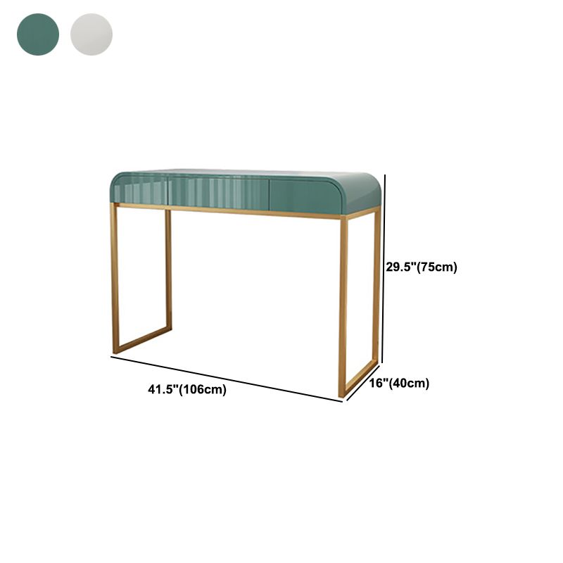 Tables de vanité Glam de 15,74 "larges de largeur de largeur avec 3 tiroirs de rangement
