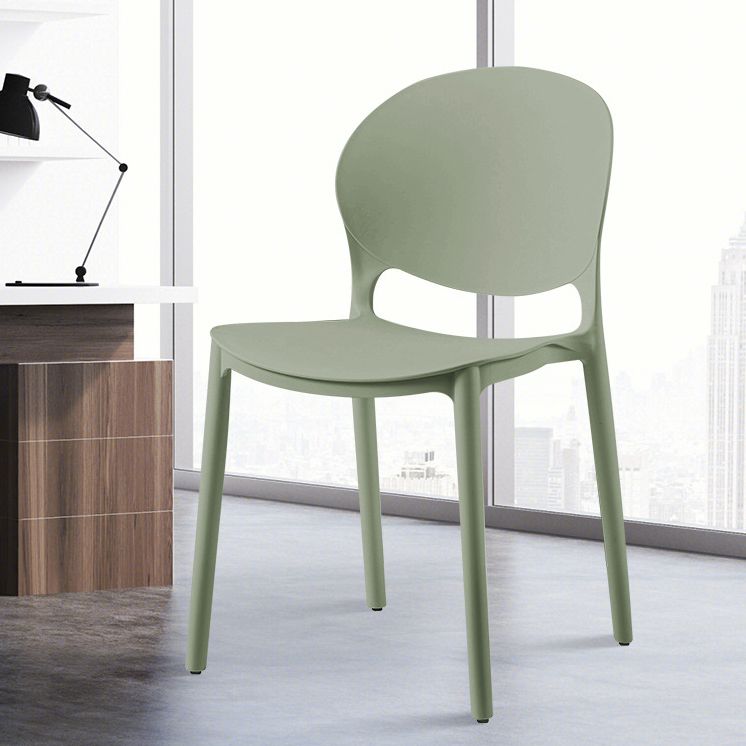 Contemporary Style Dining Chairs Armless Dining Chairs with Plastic Legs for Kitchen Clearhalo 'Dining Chairs' 'Dining Tables & Seating' 'dining_chair' 'furn' 'furn_dining_chair' 'Furniture' 'Kitchen & Dining Furniture' 1200x1200_befb3ecb-ddf2-418d-999c-d12c6a74f3ab