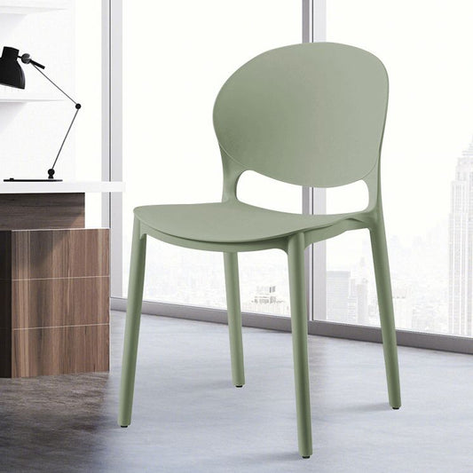 Contemporary Style Dining Chairs Armless Dining Chairs with Plastic Legs for Kitchen Clearhalo 'Dining Chairs' 'Dining Tables & Seating' 'dining_chair' 'furn' 'furn_dining_chair' 'Furniture' 'Kitchen & Dining Furniture' 1200x1200_befb3ecb-ddf2-418d-999c-d12c6a74f3ab