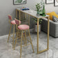 1/3/5 Pieces Bar Table Set Glam Rectangular Table and Stool Set Clearhalo 'Bar Furniture' 'furn' 'furn_home_bar_bar_sets' 'Furniture' 'Home Bars & Bar Sets' 'home_bar_bar_sets' 'Kitchen & Dining Furniture' 1200x1200_befbc2fd-79d2-4ec1-80e5-2de30aceac70