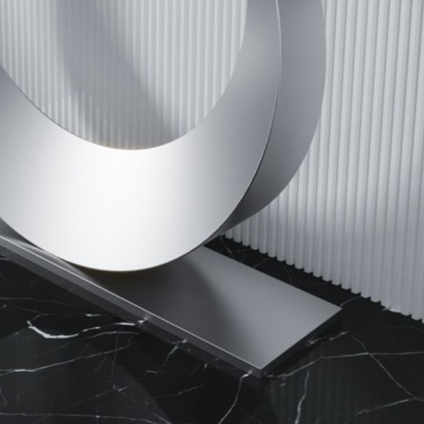 Tavolo accento top in pietra in stile glam per la tabella della console di sala 31,5 "di altezza