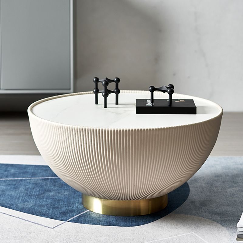 Round Slate Coffee Cocktail Table Abstract Coffee or End Table Clearhalo 'Coffee & Accent Tables' 'Coffee Tables' 'coffee_tables' 'furn' 'furn_coffee_tables' 'Furniture' 'Living Room Furniture' 1200x1200_befc6805-a19c-4220-90b1-f983845642bb