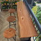 Rectangular Bar Height Table Industrial Style Bar Table with Sled Base Clearhalo 'Bar Furniture' 'Bar Tables' 'bar_tables' 'furn' 'furn_bar_tables' 'Furniture' 'Kitchen & Dining Furniture' 1200x1200_befce8ce-7b4e-40f3-ad7f-e0421f6642b1