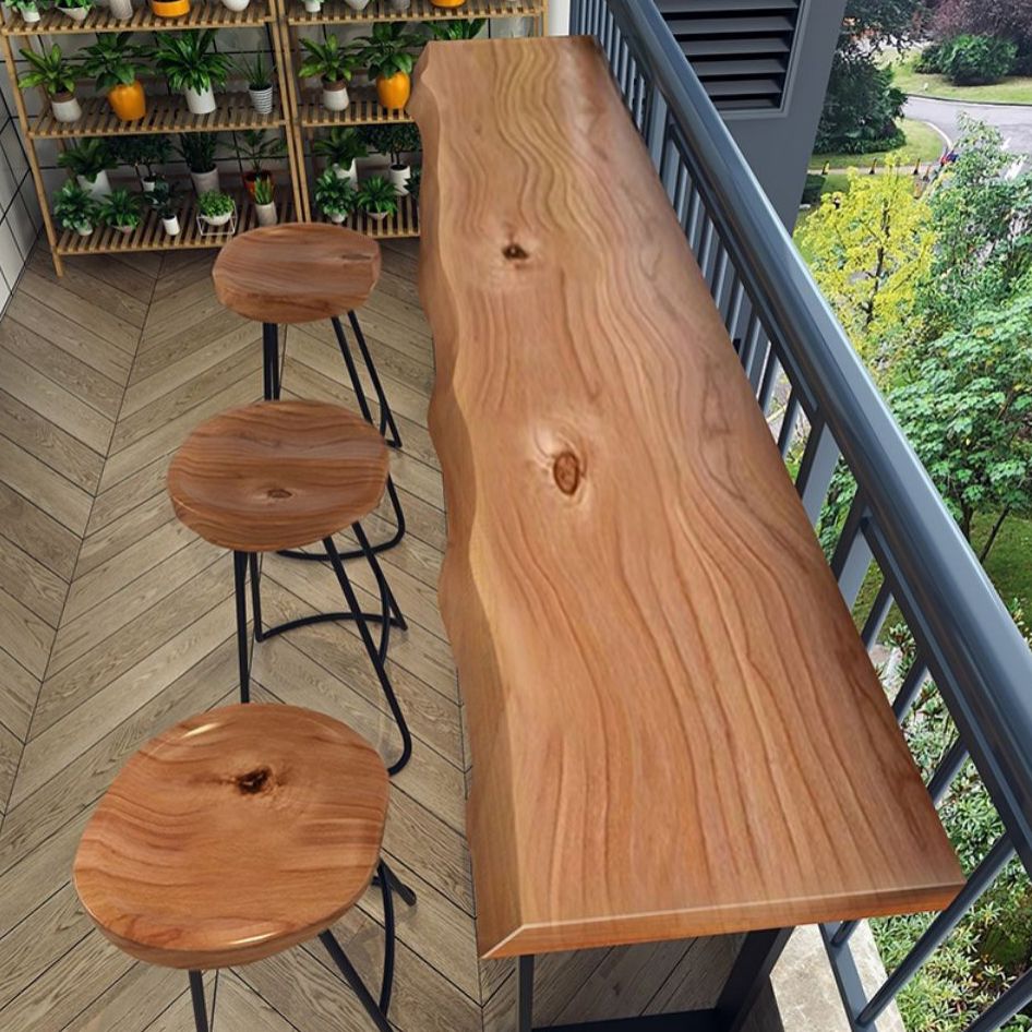 Rectangular Bar Height Table Industrial Style Bar Table with Sled Base Clearhalo 'Bar Furniture' 'Bar Tables' 'bar_tables' 'furn' 'furn_bar_tables' 'Furniture' 'Kitchen & Dining Furniture' 1200x1200_befce8ce-7b4e-40f3-ad7f-e0421f6642b1