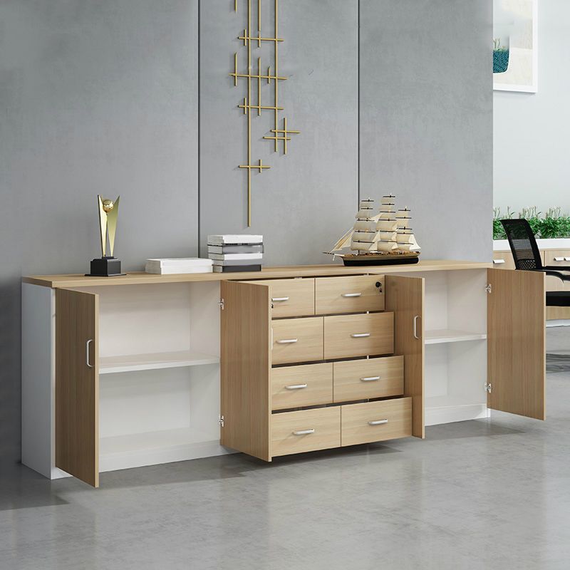 Armadio per archiviazione in stile nordico telaio in legno archiviazione laterale