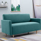 Modernistische Standardsofa -Kissen Quadratarm 2 Sitzer Wohnzimmer Sofa
