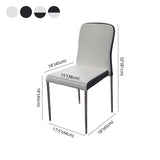 Modern Style Dining Chairs Armless Side Chair with Metal Legs for Kitchen Clearhalo ' kitchen&dining_furn' 'Dining Chairs' 'Dining Tables & Seating' 'dining_chair' 'furn' 'furn_dining_chair' 'Furniture' 'furniture_dining_chair' 'Kitchen & Dining Furniture' 'kitchen' 1200x1200_beff07e6-9dd5-4bd9-837c-bcb27f1857c2