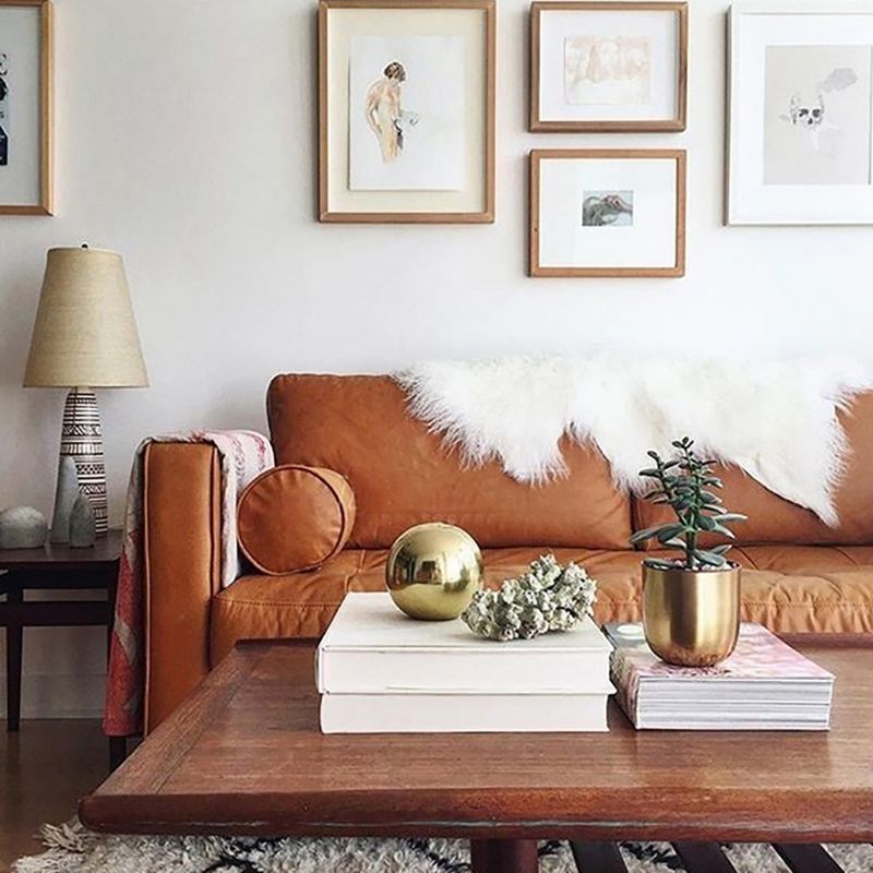 33.46" H Genuine Leather Square Arm Sofa with Down Fill Cushions for Apartment Clearhalo 'furn' 'furn_sofas' 'Furniture' 'furniture_sofas' 'kitchen' 'kitchen_sofas' 'Living Room Furniture' 'Sofa' 'sofas' 1200x1200_beff6891-3ab0-40cb-a9ff-120c7328389b