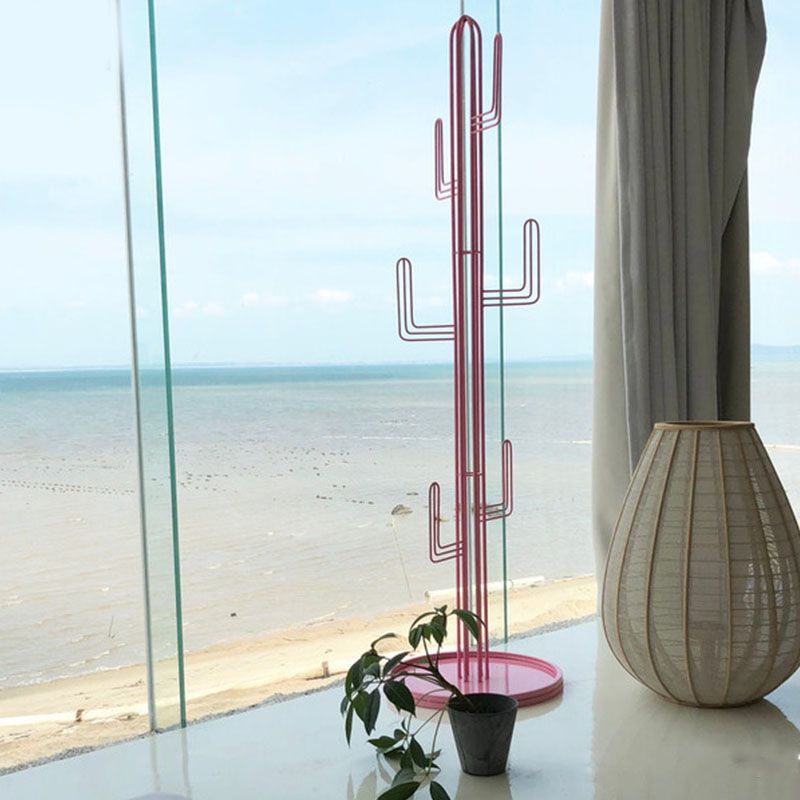 Iron Coat Hanger Free Standing 70.86 Inch Coat Rack for Living Room Clearhalo 'Entry & Mudroom Furniture' 'furn' 'furn_hall_tree_coat_racks' 'Furniture' 'Hall Trees & Coat Racks' 'hall_tree_coat_racks' 1200x1200_bf01a531-4705-4f63-816e-744ba5be3636