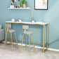 Glam 1/2/3 Pieces Sintered Stone Bar Table Set Fixed Table Counter Set for Home Use Clearhalo 'Bar Furniture' 'furn' 'furn_home_bar_bar_sets' 'Furniture' 'Home Bars & Bar Sets' 'home_bar_bar_sets' 'Kitchen & Dining Furniture' 1200x1200_bf0554c2-e1f7-4121-be91-c8f745ea83cd
