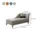 Glam Style Solid Color Genuine Leather Rolled Arms Chaise Chair with Tufted Clearhalo 'Chairs & Seating' 'Chaise Lounge' 'chaise_lounge' 'furn' 'furn_chaise_lounge' 'Furniture' 'Living Room Furniture' 1200x1200_bf06db1f-7798-4cf6-b142-3978a95f4e9c