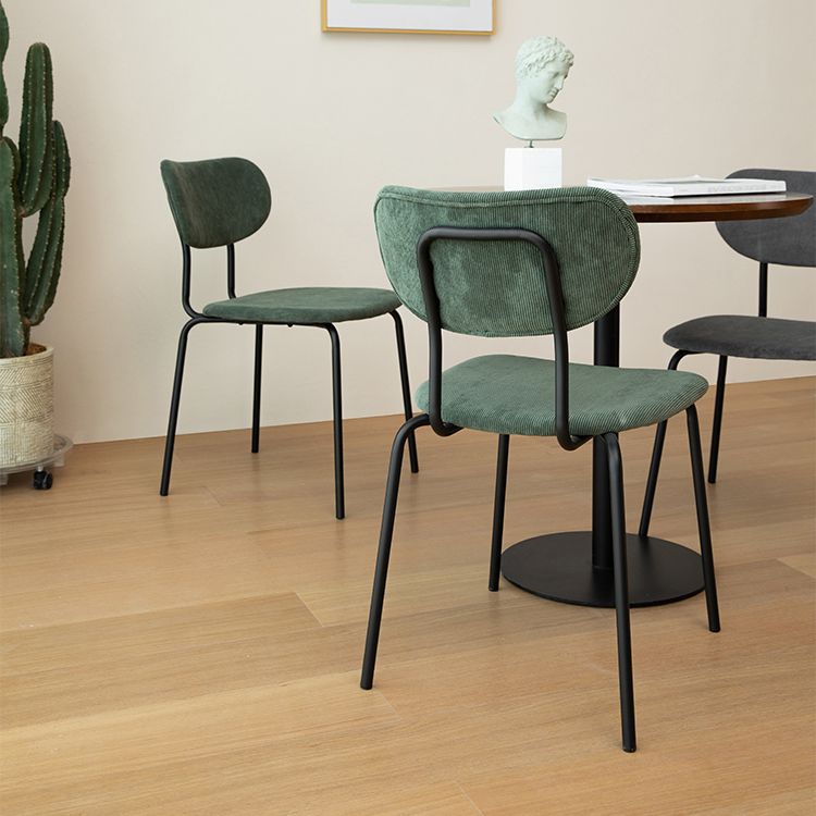 Design Metal Dining Side Chairs Glam Style Open Back Side Chair for Home Use Clearhalo ' kitchen&dining_furn' 'Dining Chairs' 'Dining Tables & Seating' 'dining_chair' 'furn' 'furn_dining_chair' 'Furniture' 'furniture_dining_chair' 'Kitchen & Dining Furniture' 'kitchen' 1200x1200_bf07401c-74ce-491a-848c-622ff9b763a1