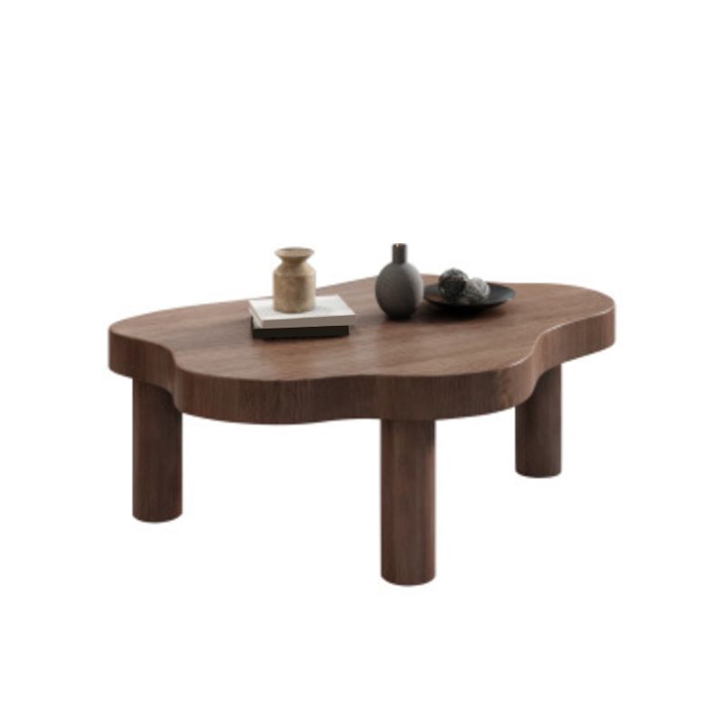 Nordic Coffee Table 3 Legs Solid Wood Geometric Single Coffee Table Clearhalo 'Coffee & Accent Tables' 'Coffee Tables' 'coffee_tables' 'furn' 'furn_coffee_tables' 'Furniture' 'Living Room Furniture' 1200x1200_bf07e0b3-e63c-4220-b481-7a62ba08c74a