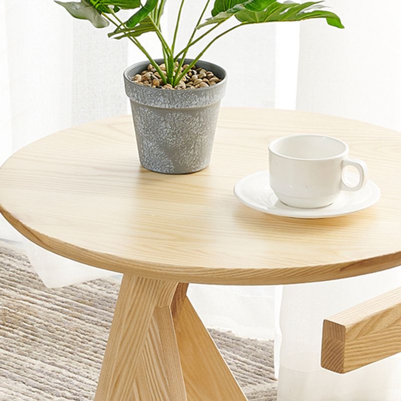 Scandinavian 19.6-inch Round Wood Top Side Table 3 Legs/4 Legs End Table Clearhalo 'Coffee & Accent Tables' 'End & Side Tables' 'end_side_tables' 'furn' 'furn_end_side_tables' 'Furniture' 'Living Room Furniture' 1200x1200_bf081ff9-3b57-49c1-851e-64e4fccc3e72