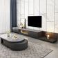 Open Storage Media Console Stone TV Media Stand for Living Room Clearhalo 'furn' 'furn_tv_stands_entertainment_centers' 'Furniture' 'Living Room Furniture' 'TV Stands & Entertainment Centers' 'TV Stands & Media Storage Furniture' 'tv_stands_entertainment_centers' 1200x1200_bf08f558-84c1-48d0-8e38-e74cfb3bd0f5
