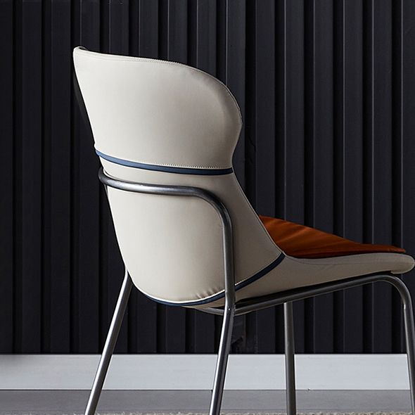 Metal Industrial Indoor-Outdoor Chairs Solid Back Side Chair Clearhalo ' kitchen&dining_furn' 'Dining Chairs' 'Dining Tables & Seating' 'dining_chair' 'furn' 'furn_dining_chair' 'Furniture' 'furniture_dining_chair' 'Kitchen & Dining Furniture' 'kitchen' 1200x1200_bf0ab5ef-5b5e-46b7-9a61-65faeb737543