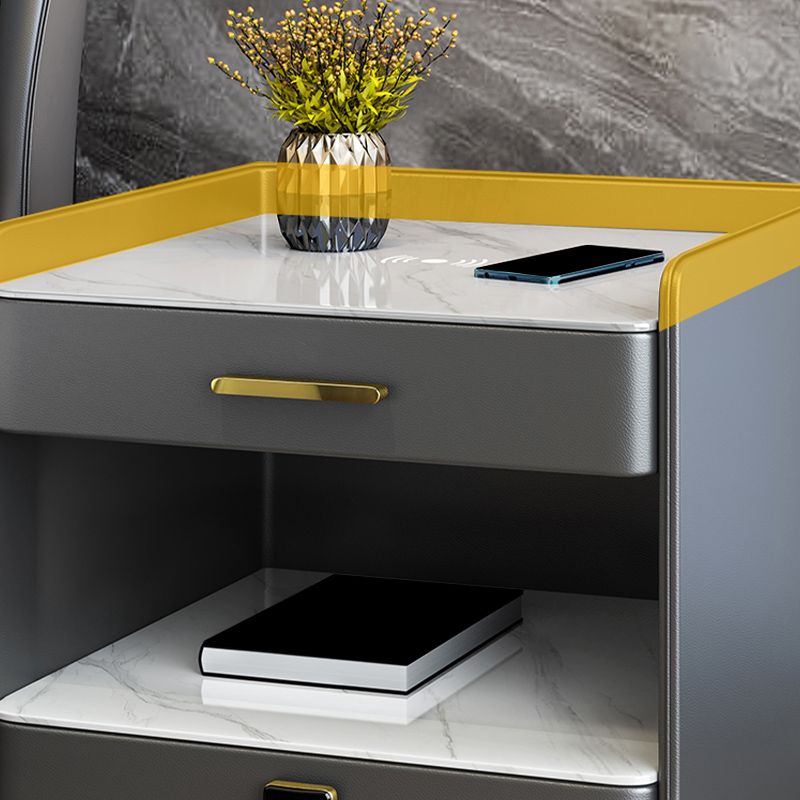 Stenen bed nachtkastje open opbergde bedkast met laden