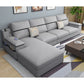 4-seat Cushion Back Sofa 109"L x 65"W x 35.5"H Recessed Arm Sectional with Storage Clearhalo 'furn' 'furn_sectionals' 'Furniture' 'furniture_sectionals' 'kitchen' 'kitchen_sectionals' 'Living Room Furniture' 'Sectionals' 1200x1200_bf0b7248-7a4f-4d44-892c-257edfc9c58c