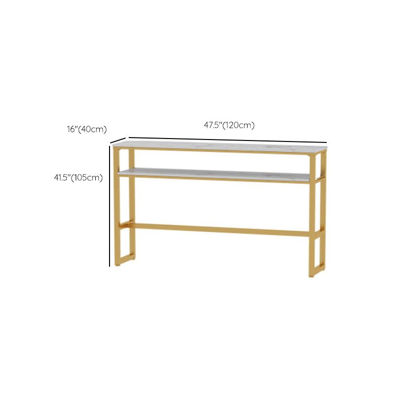 Glam Style Bar Table Set 1/5 Pieces Rectangle Faux Marble Counter Table Clearhalo 'Bar Furniture' 'furn' 'furn_home_bar_bar_sets' 'Furniture' 'Home Bars & Bar Sets' 'home_bar_bar_sets' 'Kitchen & Dining Furniture' 1200x1200_bf0bdd3f-a1fb-42be-b02b-86d9f44b5593