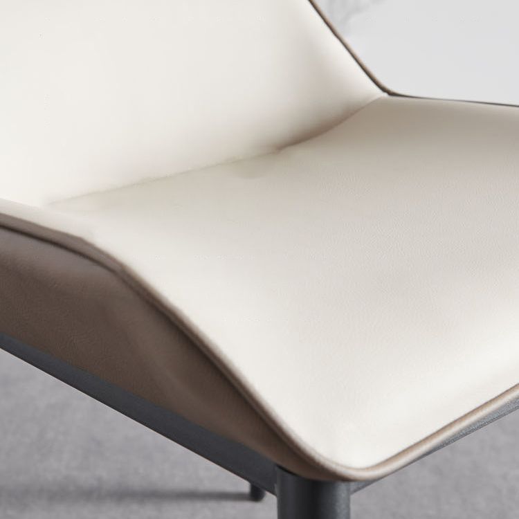 Contemporary Living Room Leather Side Chair Matte Finish Wingback Dining Chair Clearhalo ' kitchen&dining_furn' 'Dining Chairs' 'Dining Tables & Seating' 'dining_chair' 'furn' 'furn_dining_chair' 'Furniture' 'furniture_dining_chair' 'Kitchen & Dining Furniture' 'kitchen' 1200x1200_bf0c19d4-2e08-4224-ac9c-aa0559784f0e