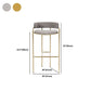 Modern Indoor Upholstered Bar Stool Low Back Footrest Counter Stool Clearhalo 'Bar Furniture' 'Bar Stools' 'bar_stools' 'furn' 'furn_bar_stools' 'Furniture' 'Kitchen & Dining Furniture' 1200x1200_bf0c201e-a9d7-4bd2-b761-874f373b461b