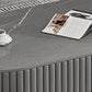 Slate Frame Coffee Table Glam Nesting Coffee Table Set with 2 Drawers