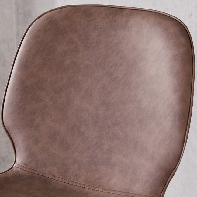 Modern Low Back Bar-stool PU Leather Bar Stool with Metal Legs Clearhalo 'Bar Furniture' 'Bar Stools' 'bar_stools' 'furn' 'furn_bar_stools' 'Furniture' 'furniture_bar_stools' 'Kitchen & Dining Furniture' 1200x1200_bf0fecc3-3526-4b42-8c67-82068e247de5