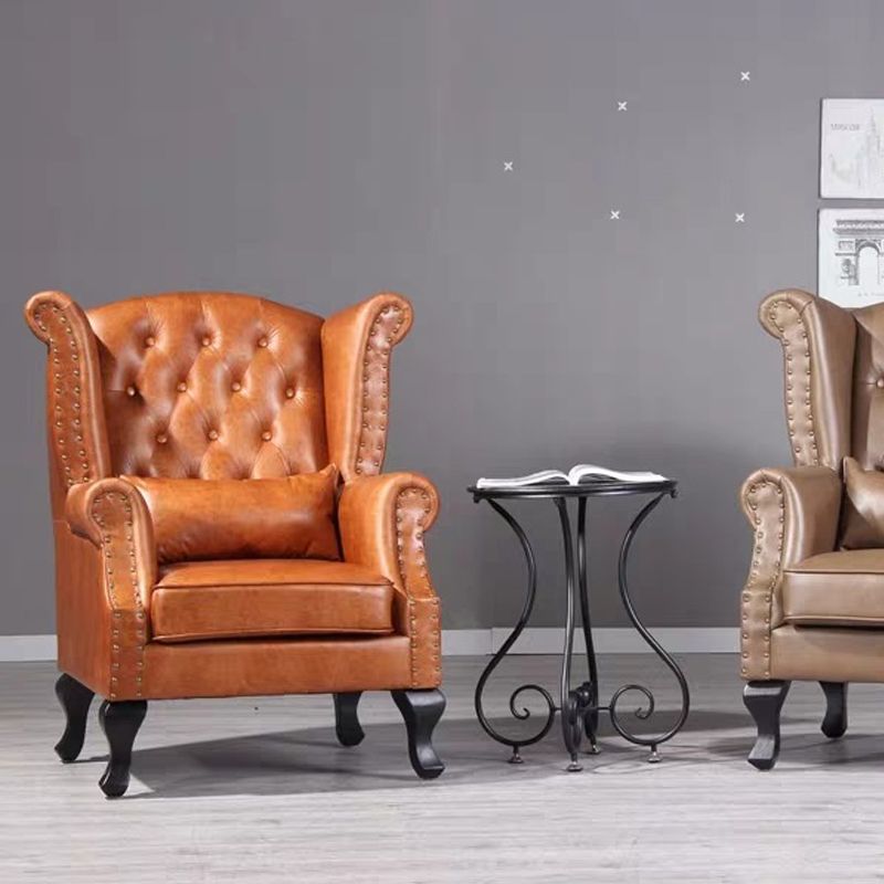 Chaise de baignade à armes roulées modernes du milieu du siècle