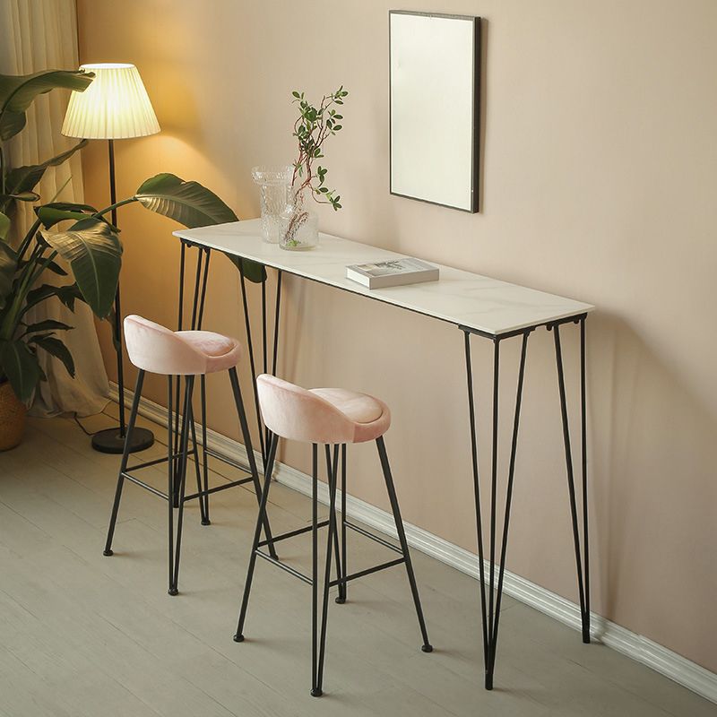 Tavolo da bar in pietra industriale di rettangolo con 4 gambe