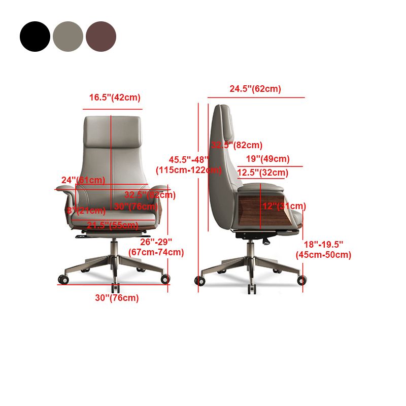 Contemporary Executive Chair Wayfair Basics High Back Swivel with Wheels Ergonomic Chair Clearhalo 'furn' 'furn_office_chair' 'Furniture' 'furniture_office_chair' 'Office Chairs' 'Office Furniture' 'office_chair' 1200x1200_bf11f043-60d5-4bbf-8b0f-999f89f5b843