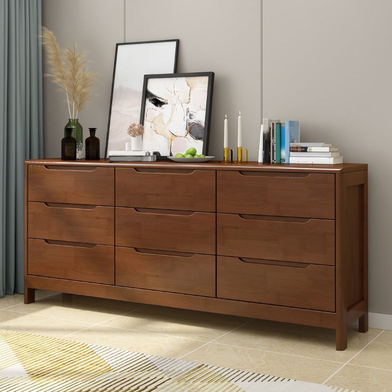 Bedroom Dresser Modern Style Rubber Wood Storage Chest with Multi Drawers Clearhalo 'Bedroom Furniture' 'Dressers & Chests' 'dressers_chests' 'furn' 'furn_dressers_chests' 'Furniture' 1200x1200_bf136dfe-8080-4a3e-a2ab-a92b9d8aa340